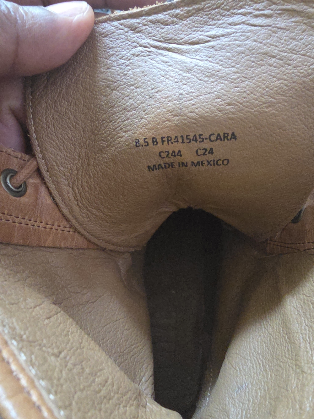 Frye Veronica Combat Leather Boots Women’s Size 8.5 Caramel Brown - Picture 11 of 15